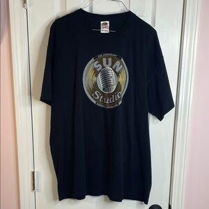 Sun studios Memphis Tenn. Black Graphic Tee - Men